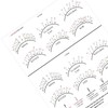 LEES A.M. 1 PC Lash Mapping Chart Eyelash Extension Beginner