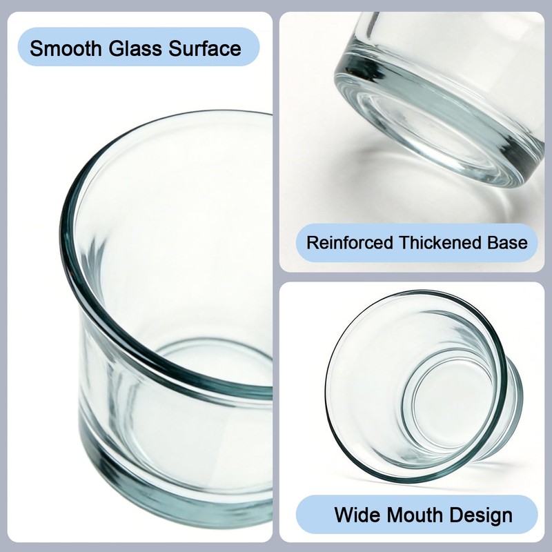 4-Pack Glass Oriole Feeder Cups, Replacement Jelly Bowls for Bird