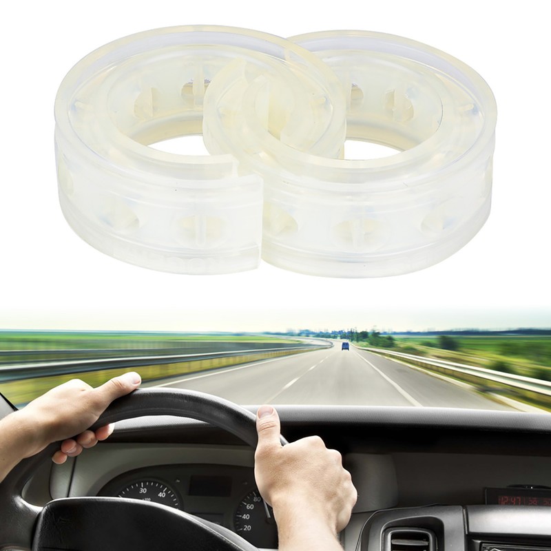 2pc Transparent Car Shock Absorber Buffer Spring Bumper Cushion Type