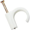 Merriway BH04503 (20 Pcs) Nail-In Pipe Clip with Masonry Nail,