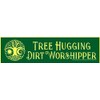 Treehugging Dirt Worshipper Small Laptop Car Bumper Sticker Water Bottle