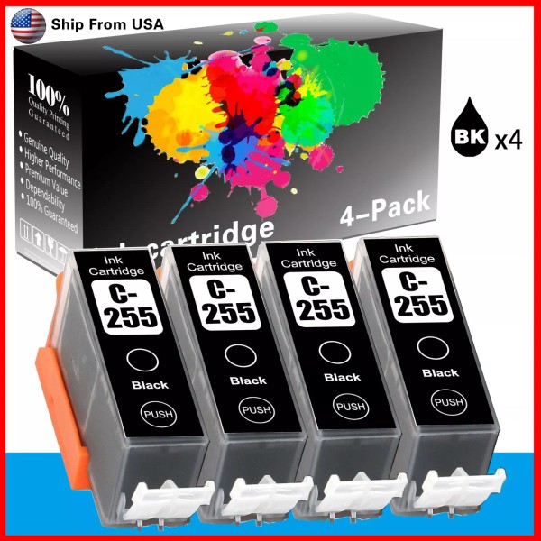 Unbranded/Generic 4-Pack Canon PGI-255XXL Ink Cartridge for PIXMA MX722 MX922