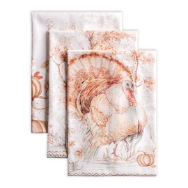 Maison d' Hermine - Toallas de cocina 100% algodón para regalos, hogar, cocina, comedor, cócteles y camping, dar gracias, Acción de Gracias/Navidad (juego de 3)