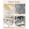 Vlando Makeup Organzier,Vanity Organizer with Drawers, PU Leather Skincare Organizer