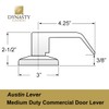 Dynasty Hardware Privacy Door Lock Lever Lockset, ADA Compliant, Light