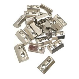 YVSPTIK 2020 Series M6 T Slot Nuts Roll-in Spring Ball Loaded Elastic Nuts 20 Pack Carbon Steel for 2020 Series Aluminum Extrusion Profile Rail with 6 mm Slot for 3D Printer