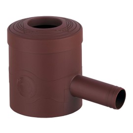 Rain Gauge Downspout Filter for downpipes of 68 – 100 mm Diameter and Standard Brown Square Gutter with 60 x 60 mm to fill water butt Rain Barrels and Memory