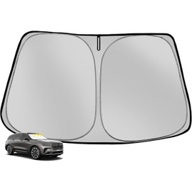 Fonowka Windshield Sun Shade for 2024-2025 Lincoln Nautilus Foldable Sun Sunshade for Car Front Window Blocks UV Rays and Heat Automotive Interior Protector Custom Fit Accessories