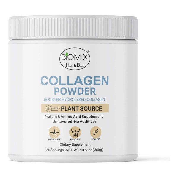 Colágeno Hidrolizado Vegano Sin Gluten, Sin Sabor. Potenciador De Colágeno