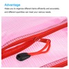 sourcing map Mesh Zipper Bags, B8 Size File Document Pockets
