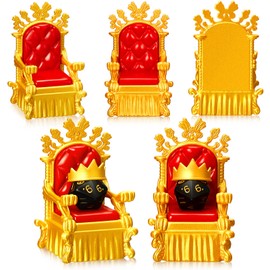 2 Pcs Dice Jail and Crit Crown, Lucky Throne Miniature Throne Chair for Dice Games Accessories Gift