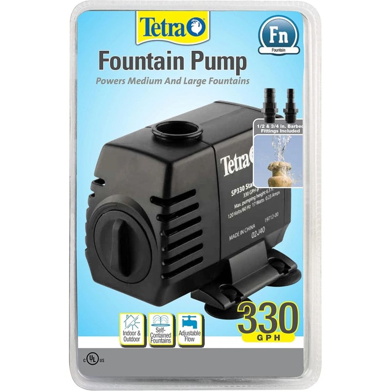 TetraPond Statuary Pump 330, Powers Medium and Large Fountains