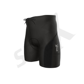 (XX-Large, Black) - Sparx Elite Men Triathlon Short Tri Shorts Cycling Bike Swim Run Shorts