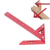 Center Gauge 100mm 45° 90° Aluminum Alloy Line Ruler Measuring