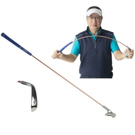 Golf Swing Trainer 9 Iron Flexible Shaft Training Aid Golf Swing Training Club -OLE ANDIGO Golf Training Equipment for Improve Strength Rhythm,Chipping,Half Swing,Full Swing Practice-Training Manual