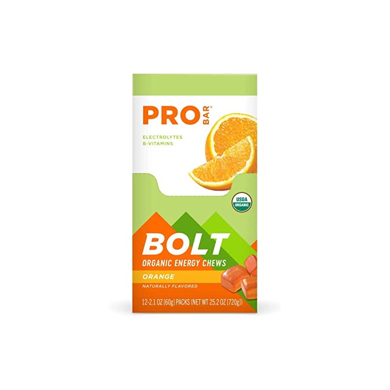 PROBAR - BOLT Organic Energy Chews - Orange - USDA