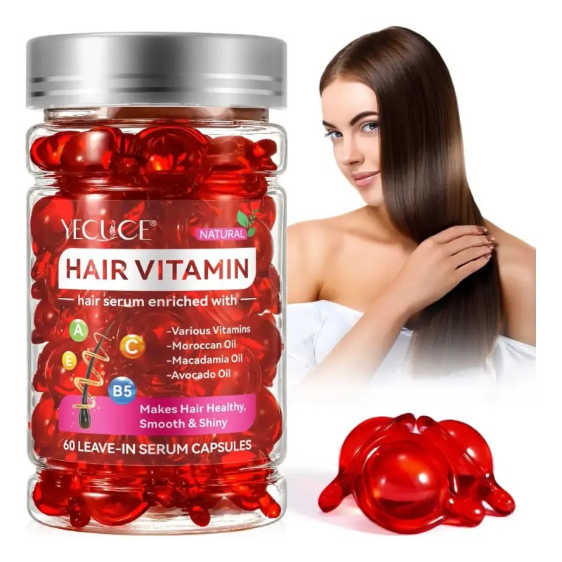 Cápsulas Cabello Vitamina Aceites Esenciales Reparación | 40