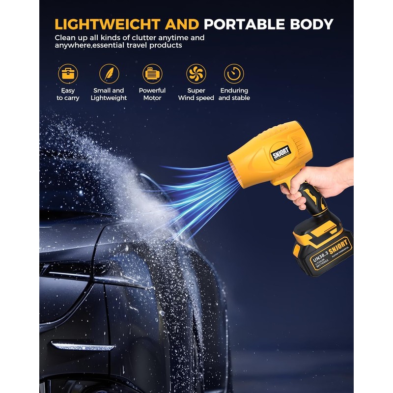 Cordless Leaf Blower with Battery and Charger Lightweight Handheld Electric