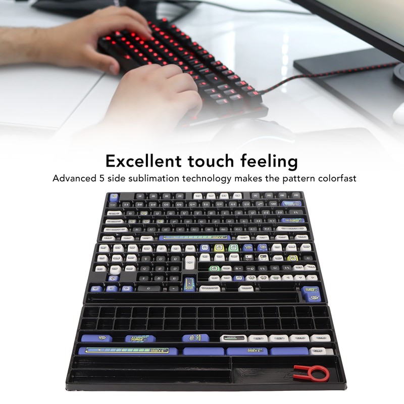 PBT Keycaps 154 Set 5 Sided Heat Sublimation XDA Height