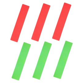 WOONEKY 6pcs Flat Rectangular Court Line Boundary Marker Set with Antislip PVC Pads for Tennis Soccer Basketball Agility Training Ground Marking Tools with Enhanced Visibility and Stable