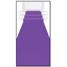 Beistle Novelty Purple Polyester Fabric Aisle Runner for Birthdays, Weddings, Graduation and Princess Theme Parties, 24" x 15'