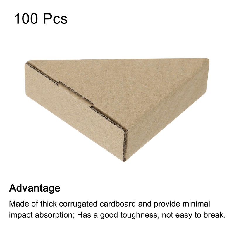 sourcing map Adjustable Cardboard Corner Protector, Cardboard Edge Protector 7x7x3.5cm