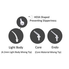 50pcs Intra-Oral Tip for Dental Impression HP Mixing Tips Light Body