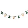 Heaven Sends Wooden Reindeer and Christmas Tree Garland 1.2m| Festive