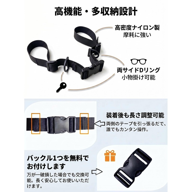 [Cosylive] Chest Strap, Backpack Strap, Backpack Shoulder Strap, Shoulder Strap