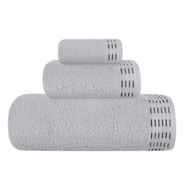 MALLONI HOME - Juego de 3 toallas de algodón ultrasuave, contiene toallas de baño de 28 x 55 pulgadas, toallas de mano de 16 x 24 pulgadas y un lavabo, 12 x 12 pulgadas, ideal para uso diario,