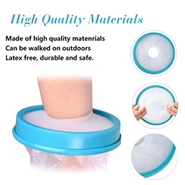 WNHTFAC Waterproof Cast Cover Arm Adult for Swimming, Cast Protector for Broken Hand, Reusable Adult Half Arm Cast Sleeve Bag Cast Cover for Shower Bath Arms Hands Wrist Finger to Keep Wounds Dry