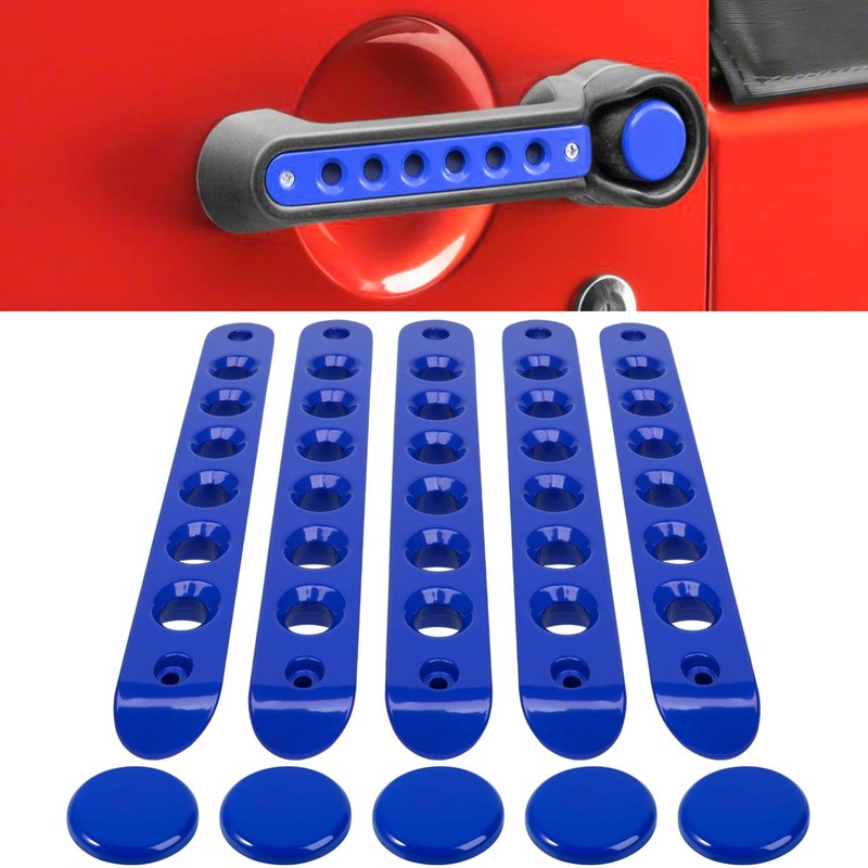 E-cowlboy Grab Handle Inserts Cover+Push Button Knobs Cover Trim for