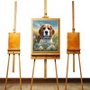 ZUVRDIAI Paint by Number Kits Beagle Dog on Flower Meadow