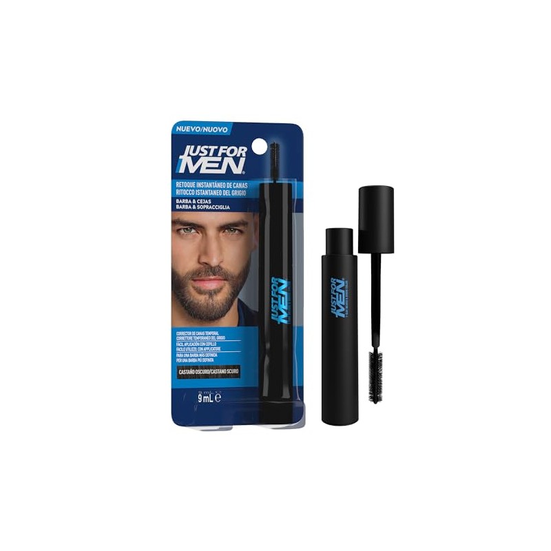 Just For Men Retoque Instantáneo de Canas y Cejas Castaño