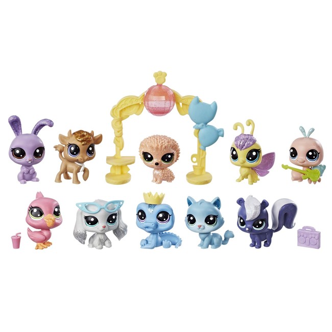Littlest Pet Shop Sparkle Spectacular Collection Pack Toy, Includes 10 Glitter Pets, Ages 4 and Up ()