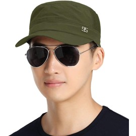 YSXY Mesh Baseball Cap Golf Tennis Cap Sun Hat Leisure UV Protection Cap Adjustable Breathable Summer Hat Sun Cap Quick Drying Hiking Hat for Men Women, Amea green (flat)