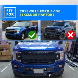 AUTOWIKI Winch Plate for 2015-2023 Ford F-150 (Exclude Raptor), for Recovery Winches Heavy-Duty 12500Lbs Capacity for ATV UTV Truck, with Flip-up Licence Plate, Winch Plate Screw Hole