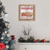 pechpell Gingerbread Christmas Baking Decorations, 6 Inch Wooden Gingerbread Bakery