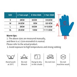 JiaYouLC 3mm Non-Slip Neoprene Gloves with Adjustable Strap Thermal Wetsuit Gloves for Women and Men Cold Water Swimming (Black, L)