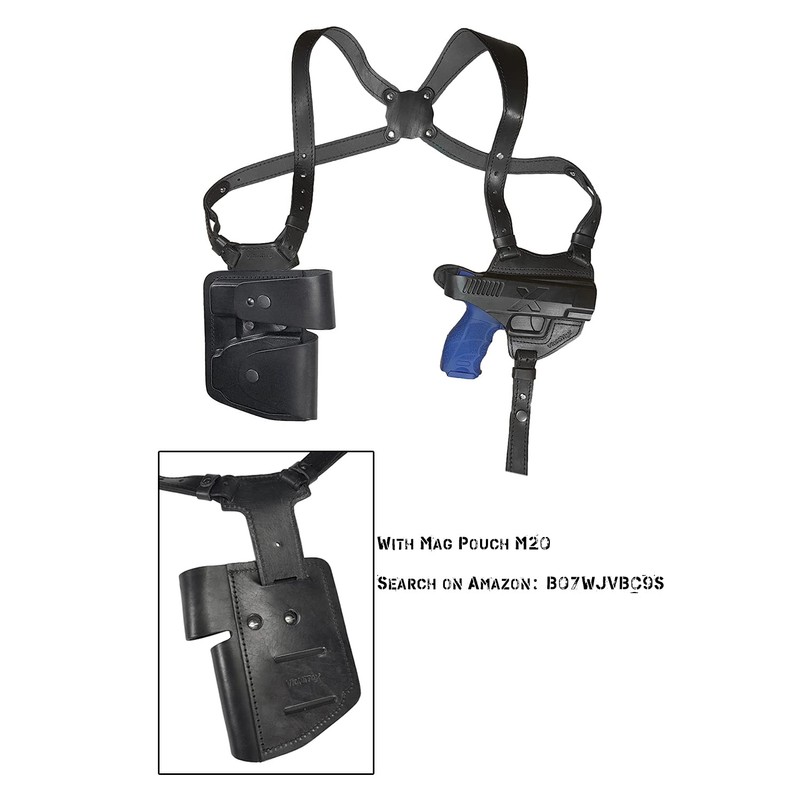 VlaMiTex S5 Shoulder Holster Leather Holster for SFP9 HK Rear