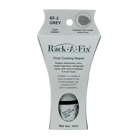 Fixture-Fix Rack-A-Fix Rf-3 Vinyl Dishwasher Rack Repair Coating & More, Appliance Touch-Up Paint, Grey