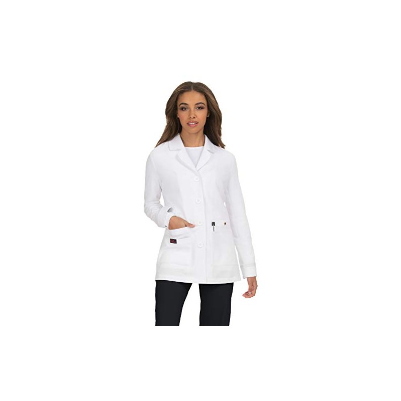 KOI Betsey Johnson B402 Canna Lab Coat (White, Large)
