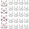 24PCS DIY White Paper Cat Mask for Costume Party Paintable