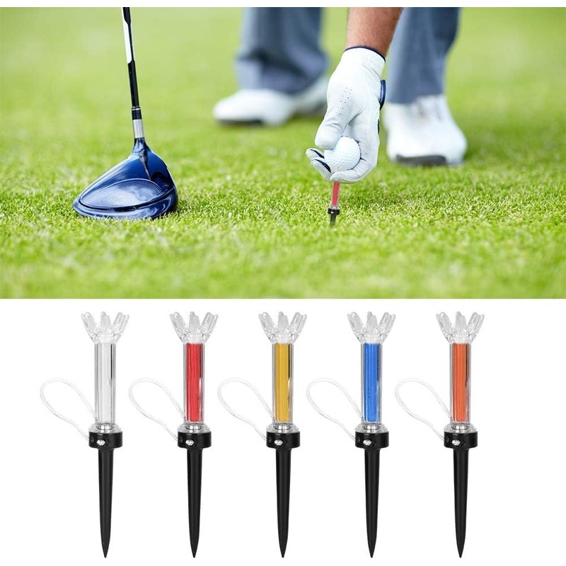 5 PCS Golf Ball Tees ，Magnetic Golf Tees 360° Rotation,Magnetic