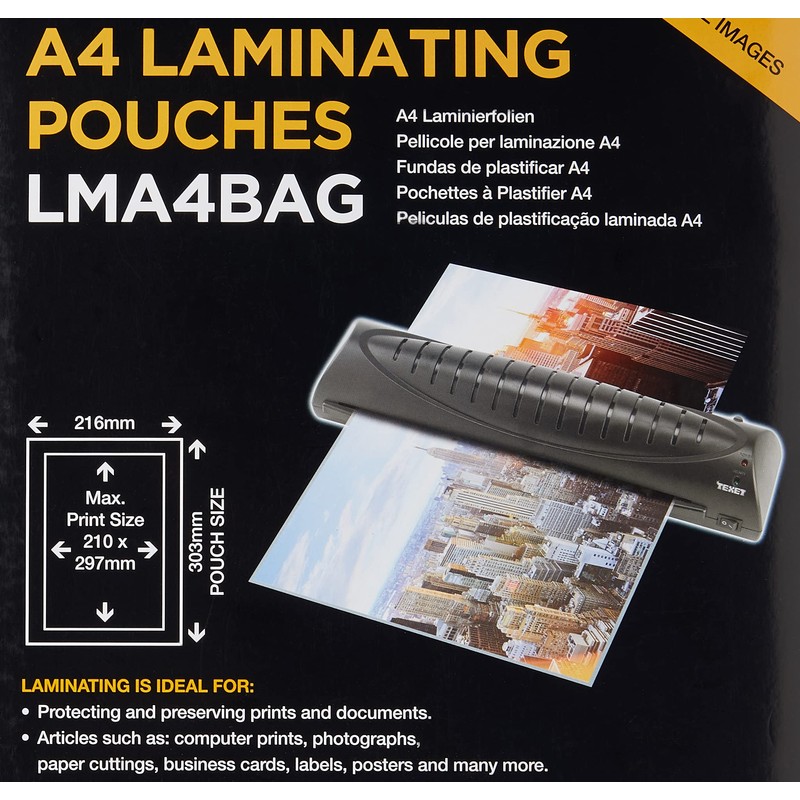 A4 Laminating Pouches 150 MCN (PK 25)