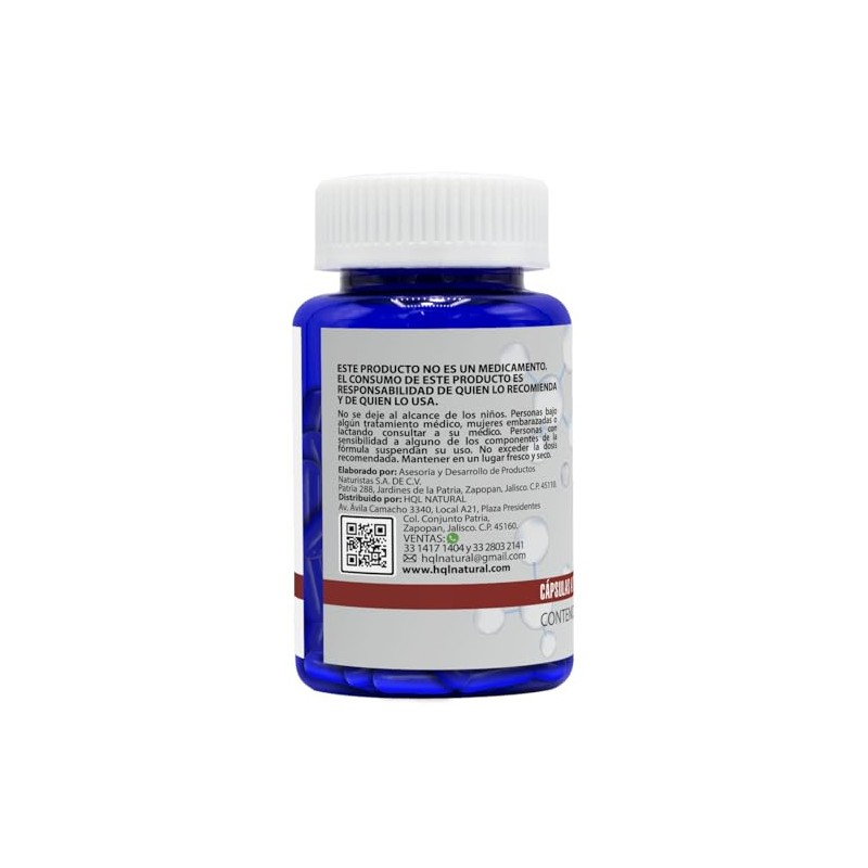 HQL Citrato de Magnesio + Potasio 100 Cápsulas 500mg