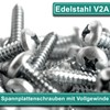 PRIOstahl Chipboard Screws with Full Thread Wood Screws Rounded Head