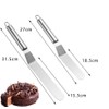 Heanvmyss 2PCS Stainless Steel Icing Spatula