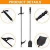 DcYourHome Fire Place Tools Sets with bag, Outdoor Fire Poker