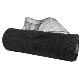 MEEDEE Red Green White Plaid Deco Mesh Ribbon 10 Inch Metallic Christmas Mesh Ribbon for Tree Decorative Mesh Wreath Supplies for Christmas Front Door Mesh Wreath Garland Staircase Mailbox (30 Feet)